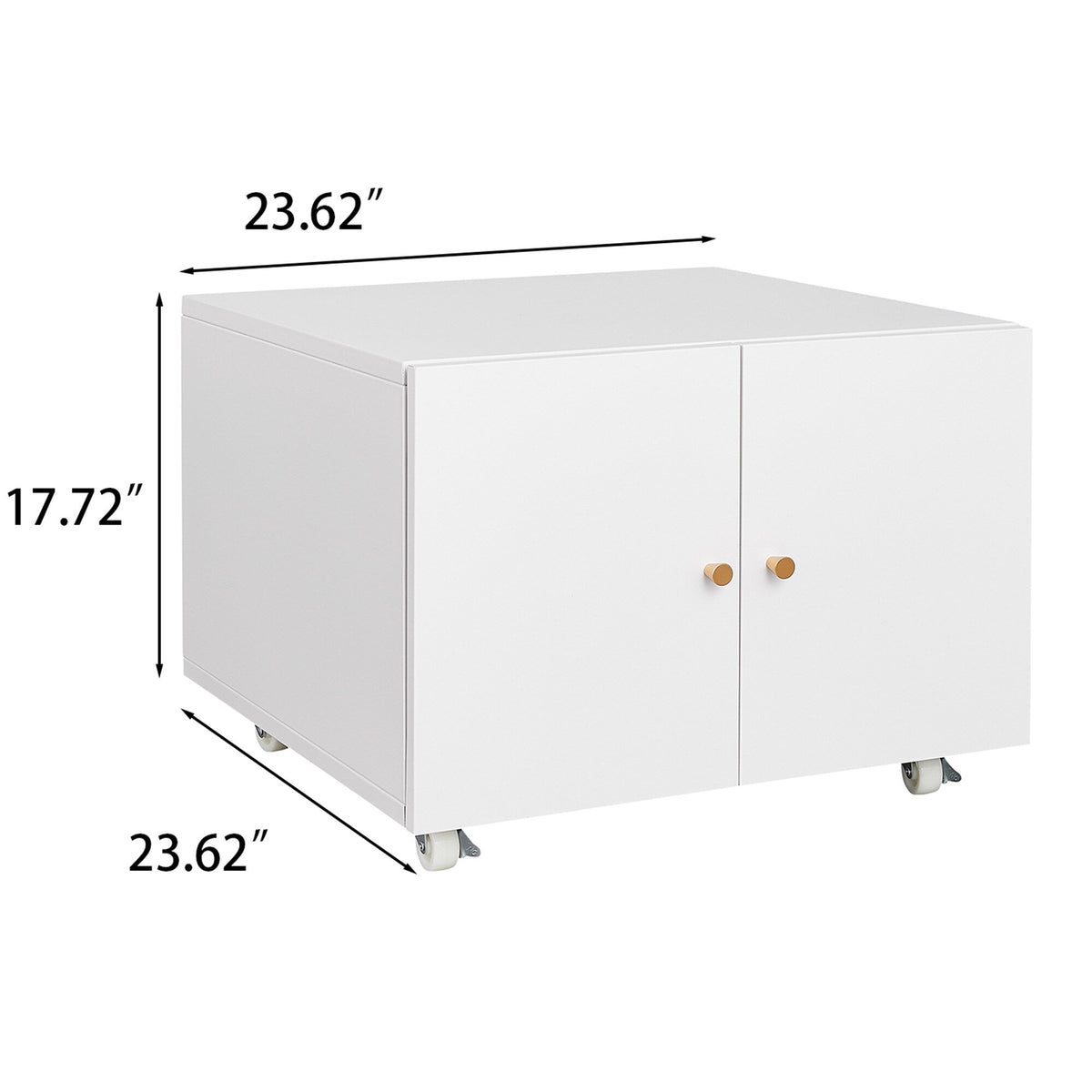 SINOFURN White 23.6-in File Cabinet