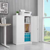 SINOFURN White 25.6-in File Cabinet