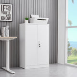 SINOFURN White 25.6-in File Cabinet