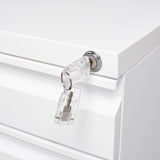SINOFURN White 3-Drawer 15.4-in File Cabinet