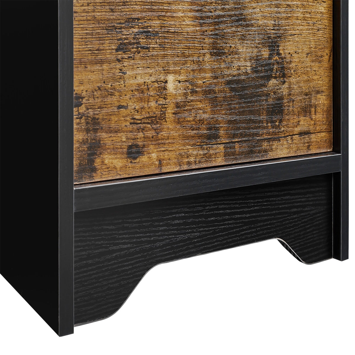 SINOFURN Black 2-Drawer 15.7-in File Cabinet