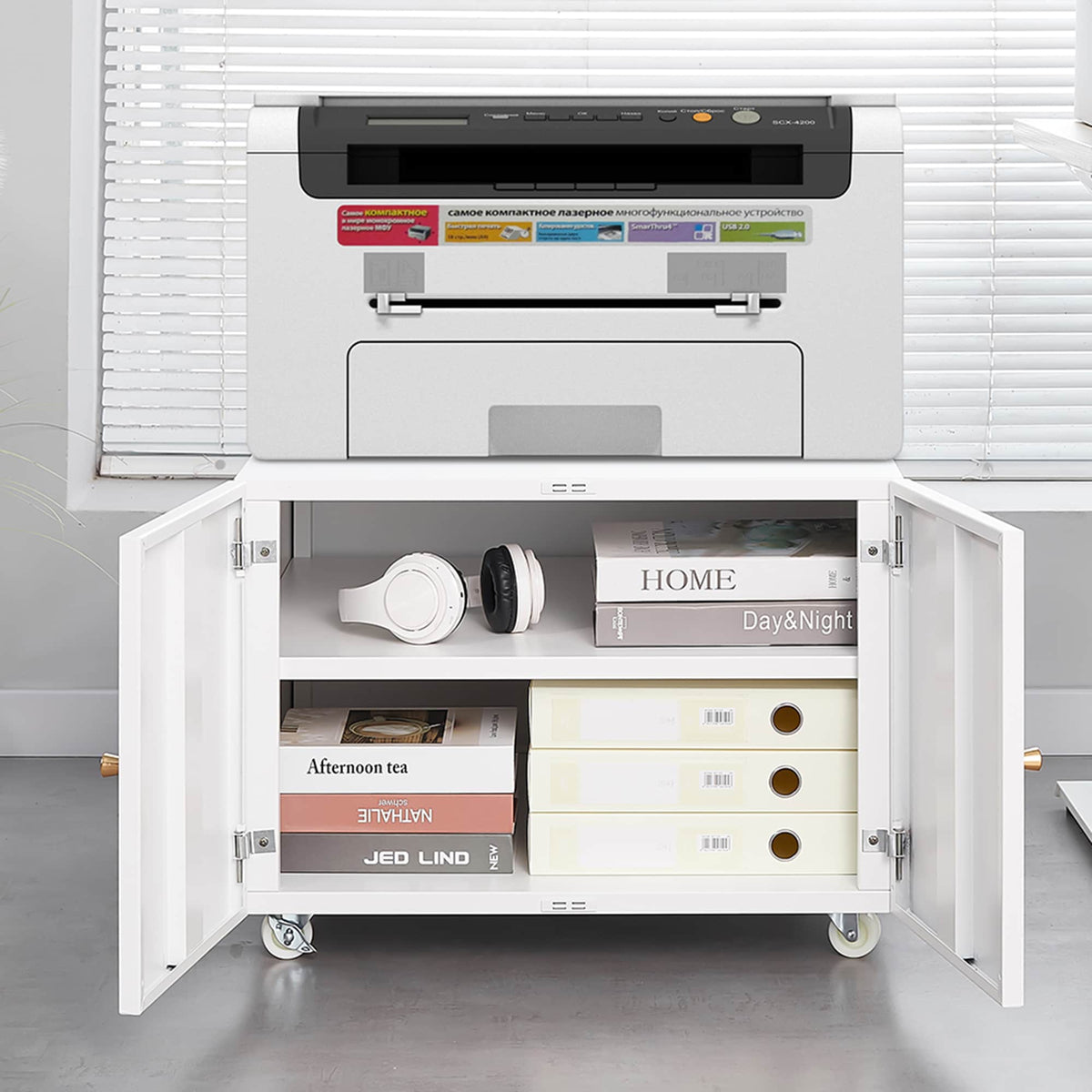 SINOFURN White 23.6-in File Cabinet