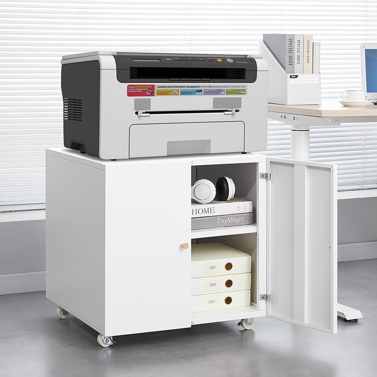 SINOFURN White 23.6-in File Cabinet