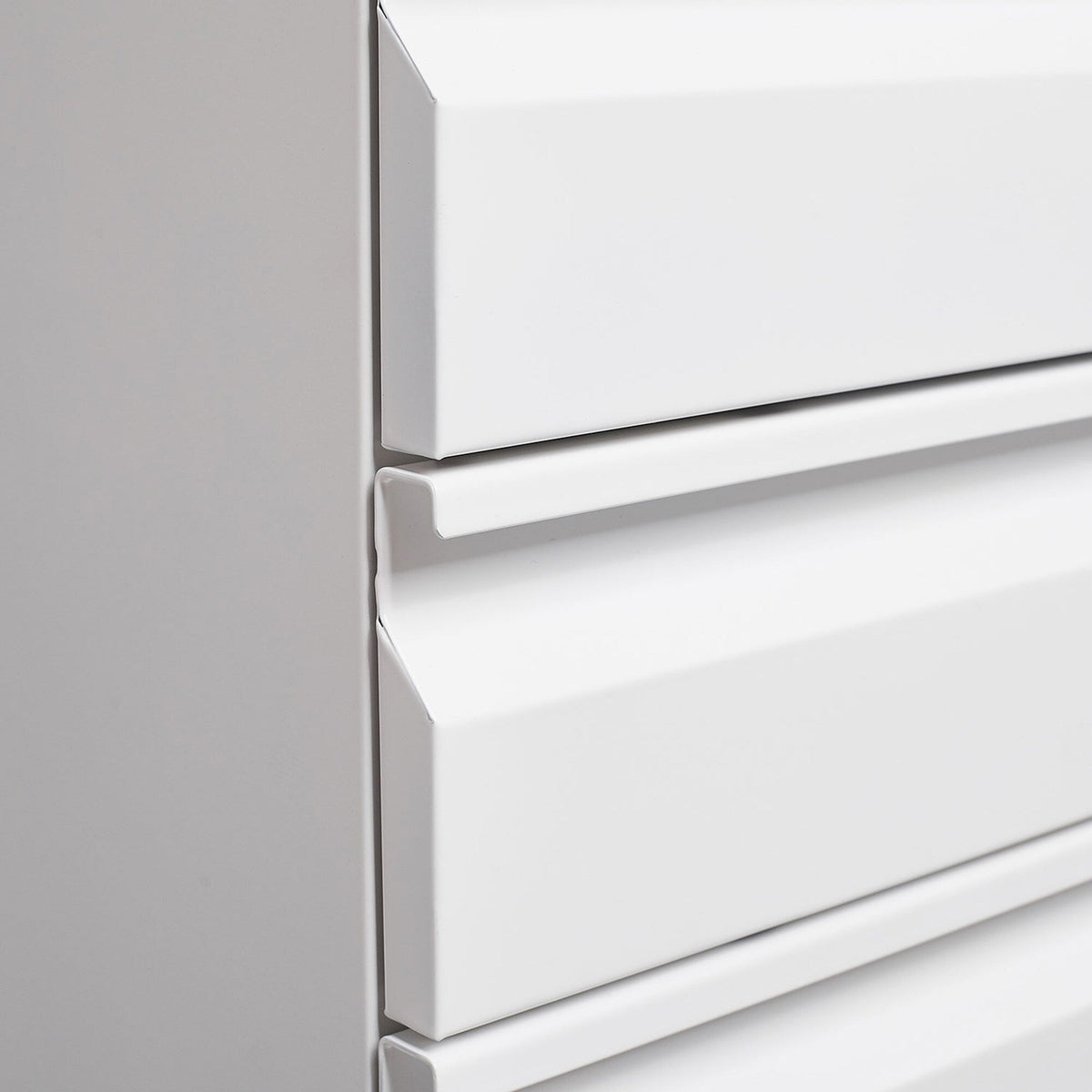 SINOFURN White 3-Drawer 15.4-in File Cabinet