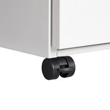 SINOFURN White 3-Drawer 15.4-in File Cabinet