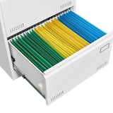 SINOFURN White 3-Drawer 23.6-in File Cabinet