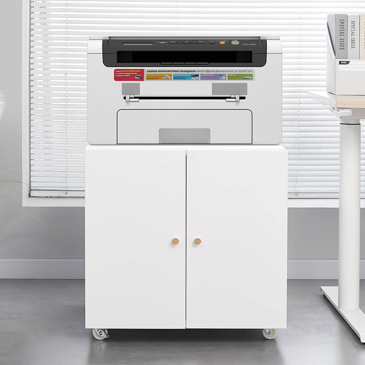 SINOFURN White 23.6-in File Cabinet