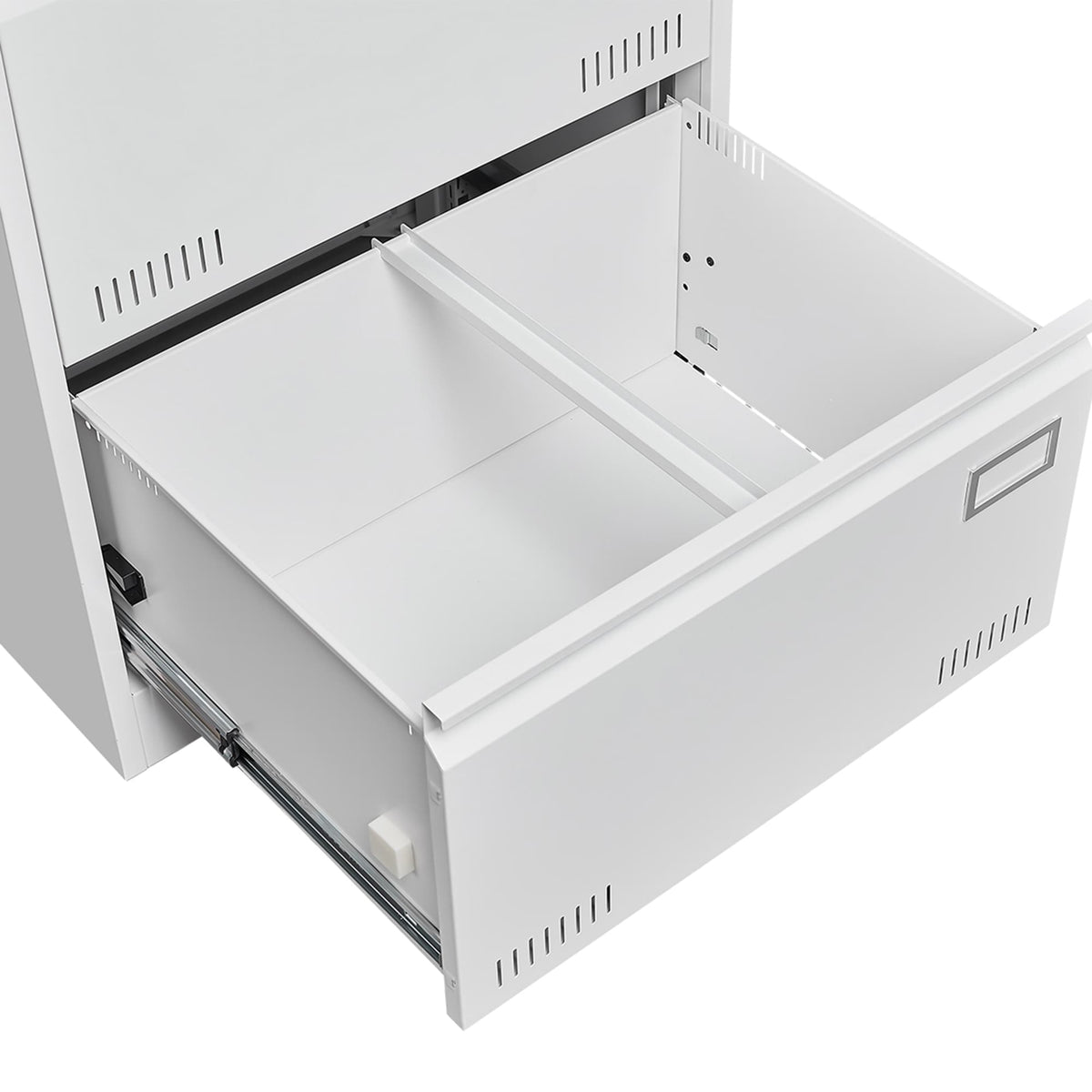 SINOFURN White 3-Drawer 23.6-in File Cabinet