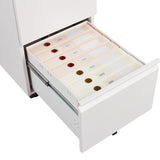 SINOFURN White 2-Drawer 15.4-in File Cabinet