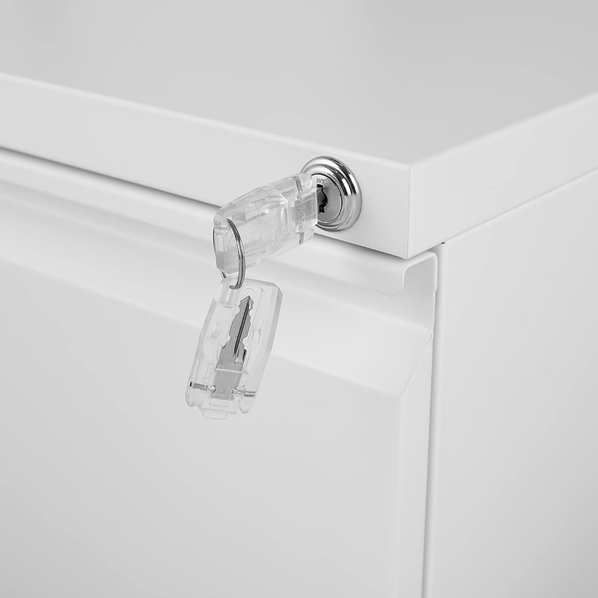 SINOFURN White 2-Drawer 15.4-in File Cabinet