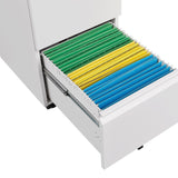 SINOFURN White 2-Drawer 15.4-in File Cabinet