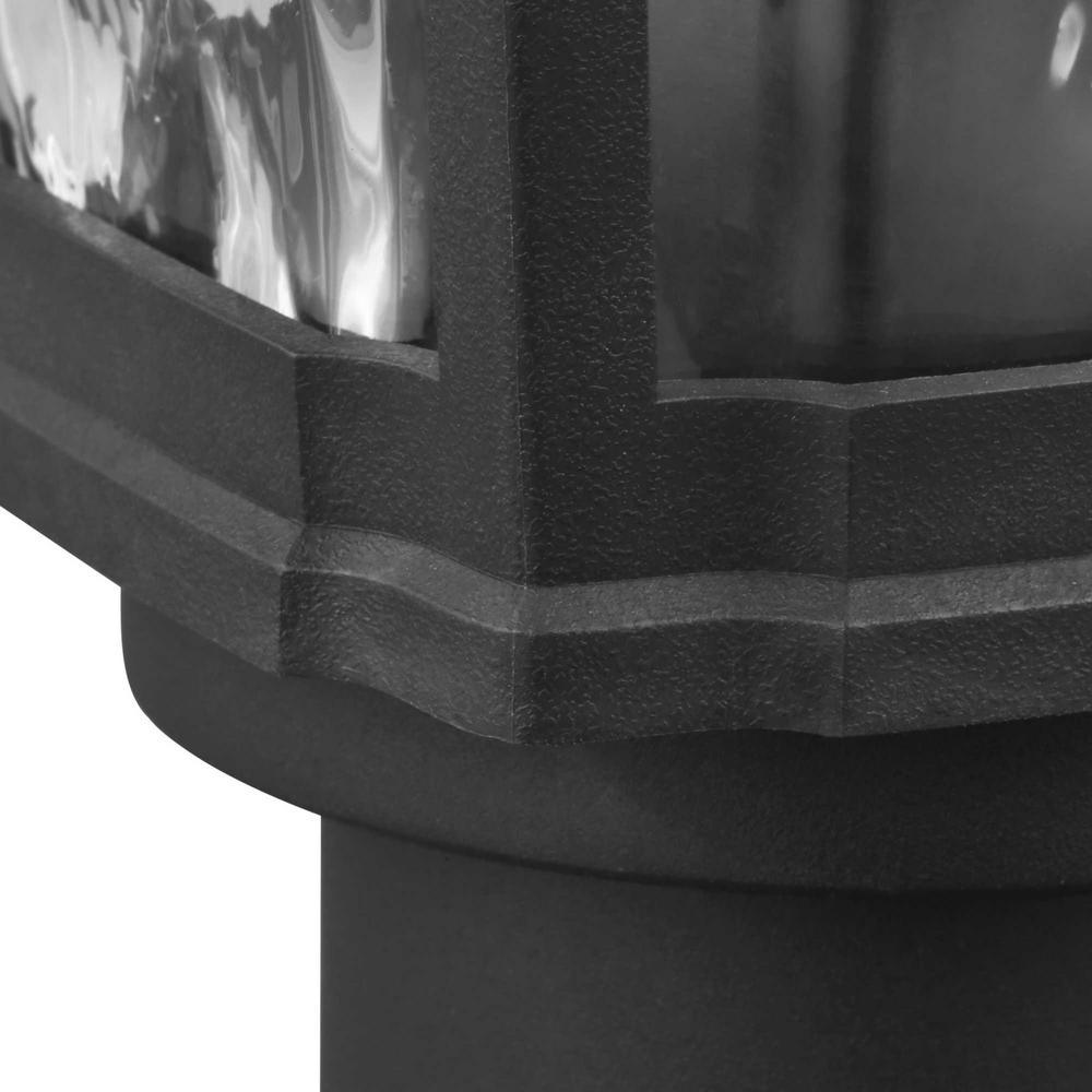 Marquette Line Voltage Black 1-Light 4 in. x 4 in. Deck Post Light Lantern - Super Arbor