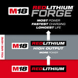 Milwaukee M18 REDLITHIUM HIGH OUTPUT CP3.0 18-Volt Battery Pack — 3.0Ah, 4-Pack
