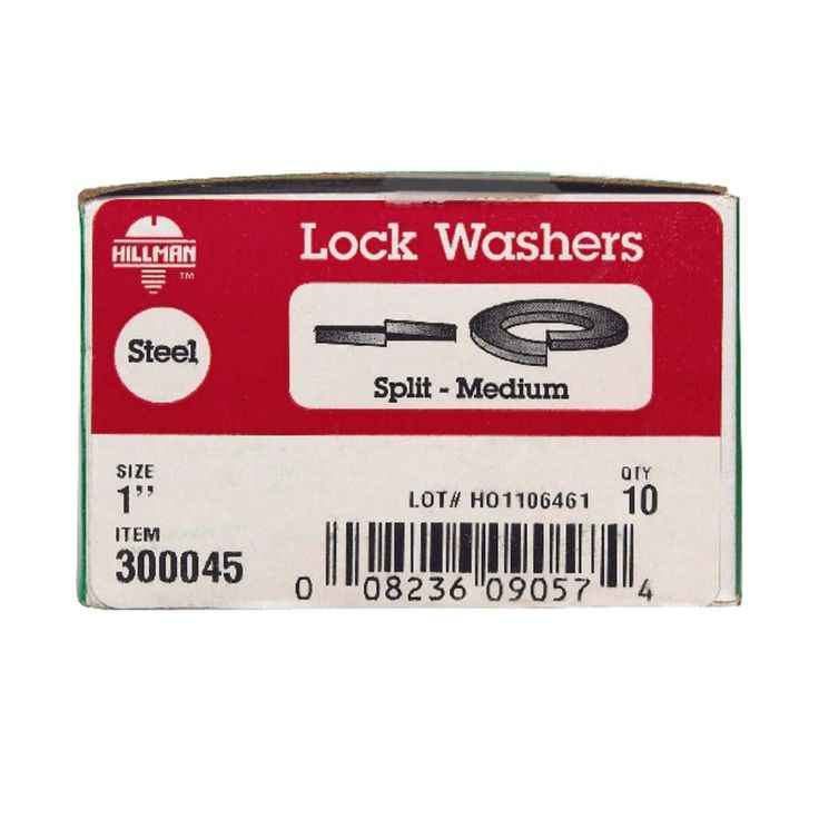 Hillman 1 in. D Zinc-Plated Steel Split Lock Washer 10 pk