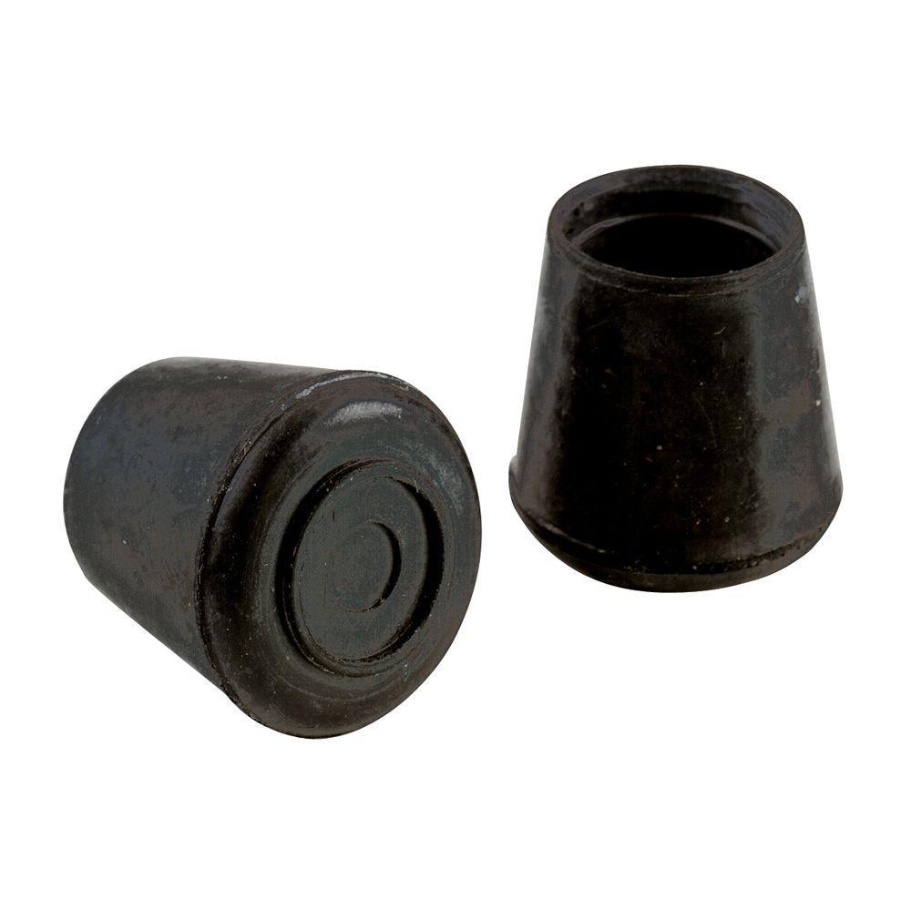 1 in. Black Rubber Leg Tips (4 per Pack)