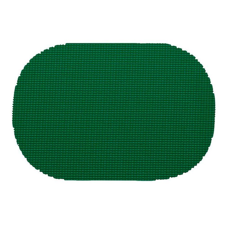 Fishnet Oval Placemat in Hunter Green (Set of 12)