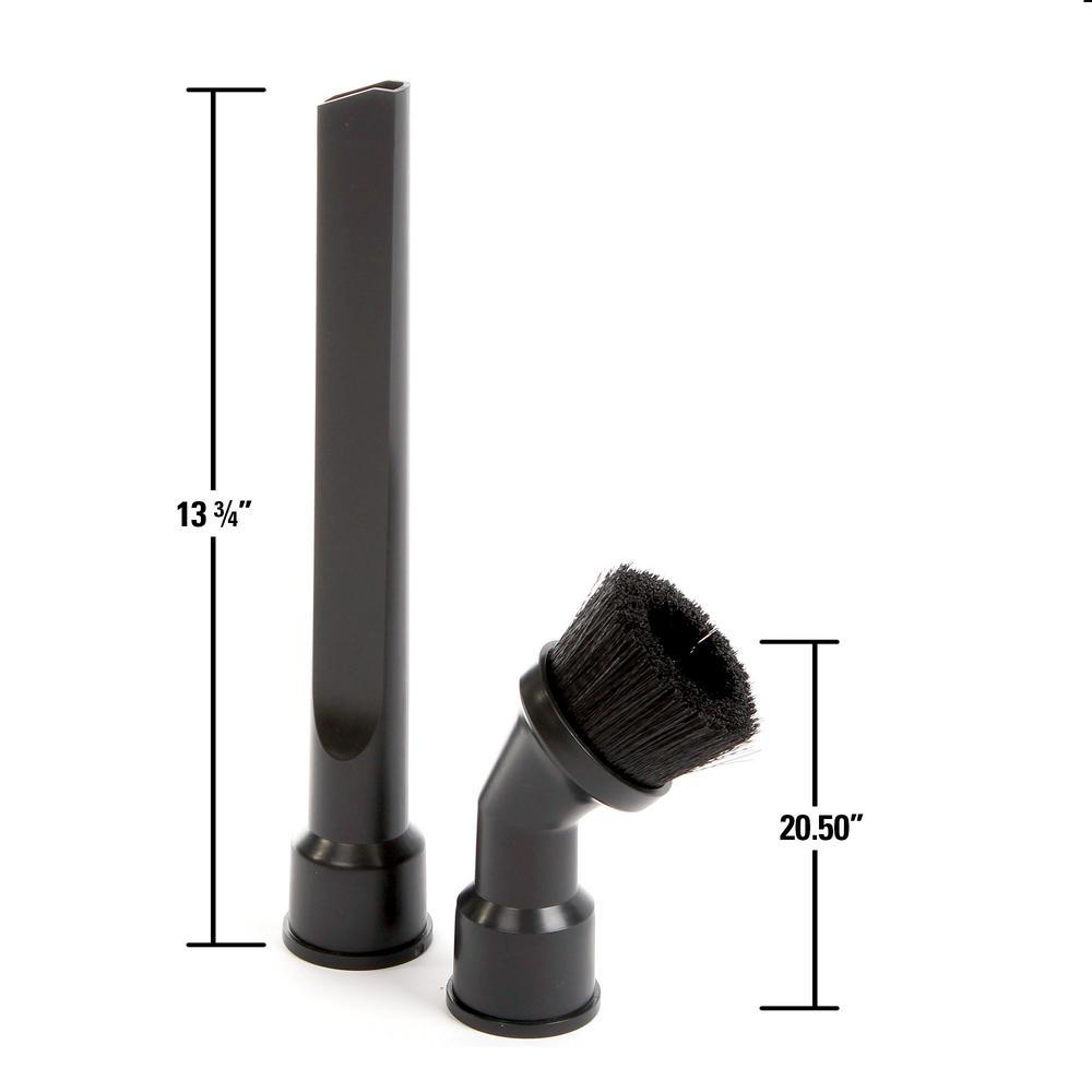 1-1/4 in. to 1-7/8 in. Dusting Brush and Crevice Tool Accessory Kit for RIDGID Wet/Dry Shop Vacuums - Super Arbor