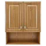 23-1/8 in. W x 27-7/8 in. H Framed Surface-Mount Bathroom Medicine Cabinet in Oak