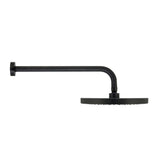 1-Spray 10 in. Single Wall Mount Waterfall Fixed Rain Shower Head in Rubbed Bronze - Super Arbor