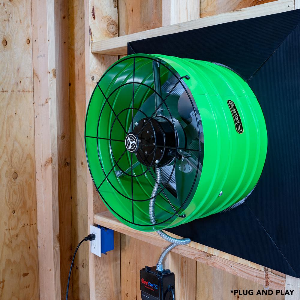 QuietCool 2830 CFM Smart App Controlled 3-Speed Gable Mount Attic Fan - Super Arbor
