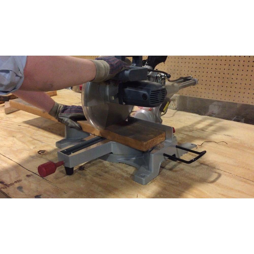 15-Amp 12 in. Sliding Compound Miter Saw with Laser Guide - Super Arbor