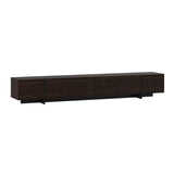 FUFU&GAGA Modern/Contemporary Dark Brown Tv Cabinet Integrated Tv Mount (Accommodates TVs more than 70-in)
