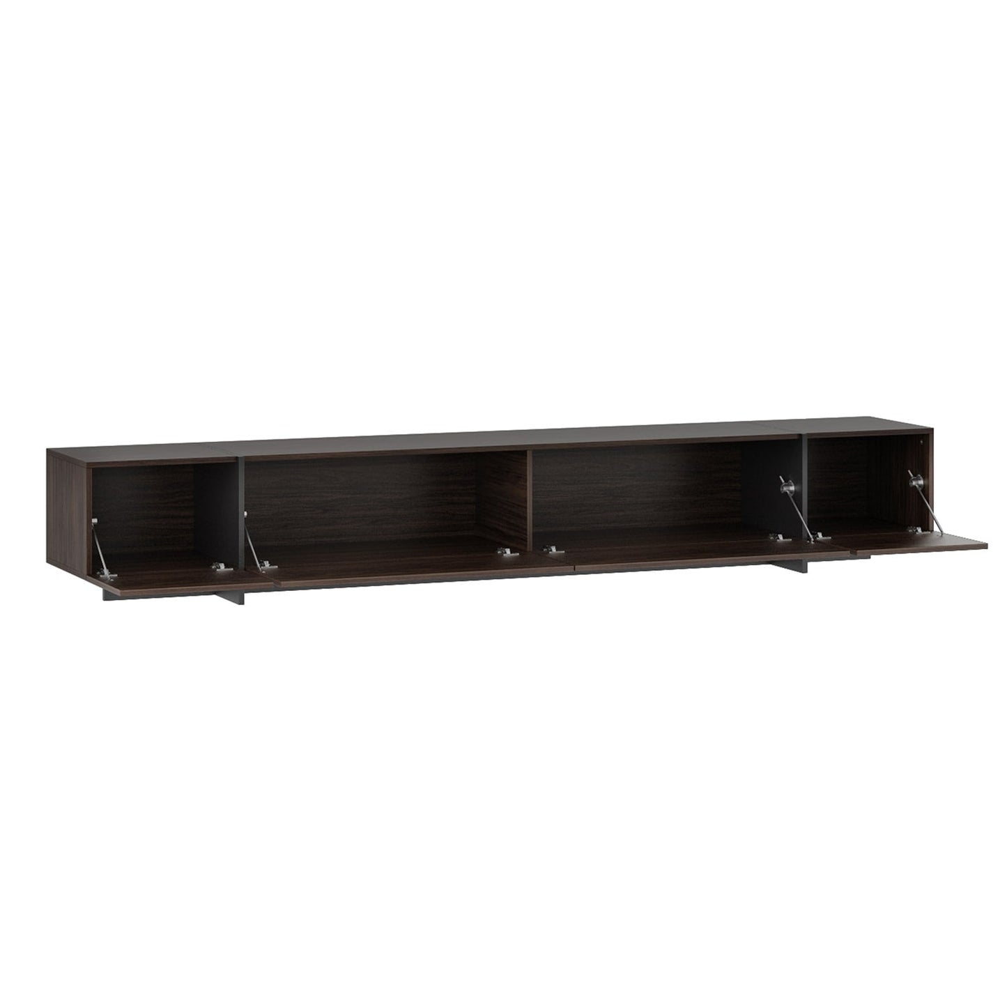 FUFU&GAGA Modern/Contemporary Dark Brown Tv Cabinet Integrated Tv Mount (Accommodates TVs more than 70-in)