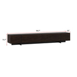 FUFU&GAGA Modern/Contemporary Dark Brown Tv Cabinet Integrated Tv Mount (Accommodates TVs more than 70-in)