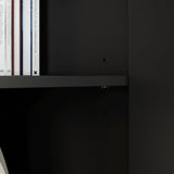 FUFU&GAGA Modern/Contemporary Black Tv Cabinet Integrated Tv Mount (Accommodates TVs up to 80-in)