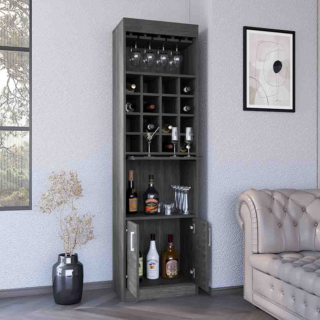Flynama 20-in x 71.1-in Gray Rectangle Bar Cabinet