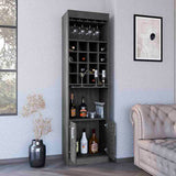 Flynama 20-in x 71.1-in Gray Rectangle Bar Cabinet