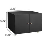 Flynama Black 23.62-in File Cabinet