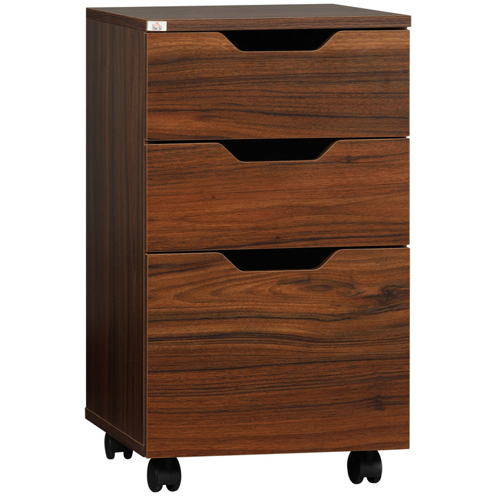 Flynama Brown Wood Grain 3-Drawer 15.75-in File Cabinet