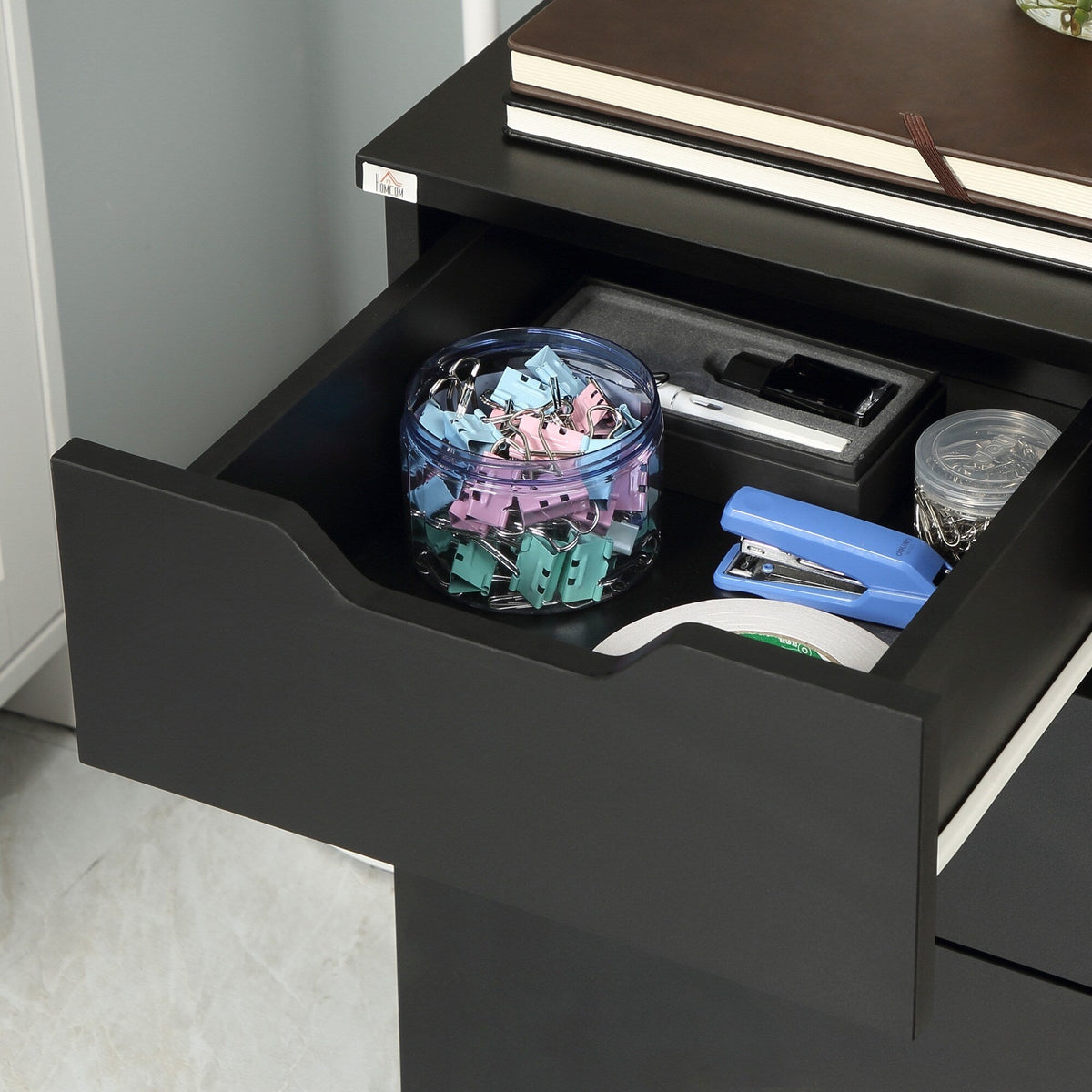 Flynama Black 3-Drawer 15.75-in File Cabinet