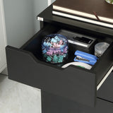 Flynama Black 3-Drawer 15.75-in File Cabinet