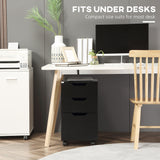 Flynama Black 3-Drawer 15.75-in File Cabinet