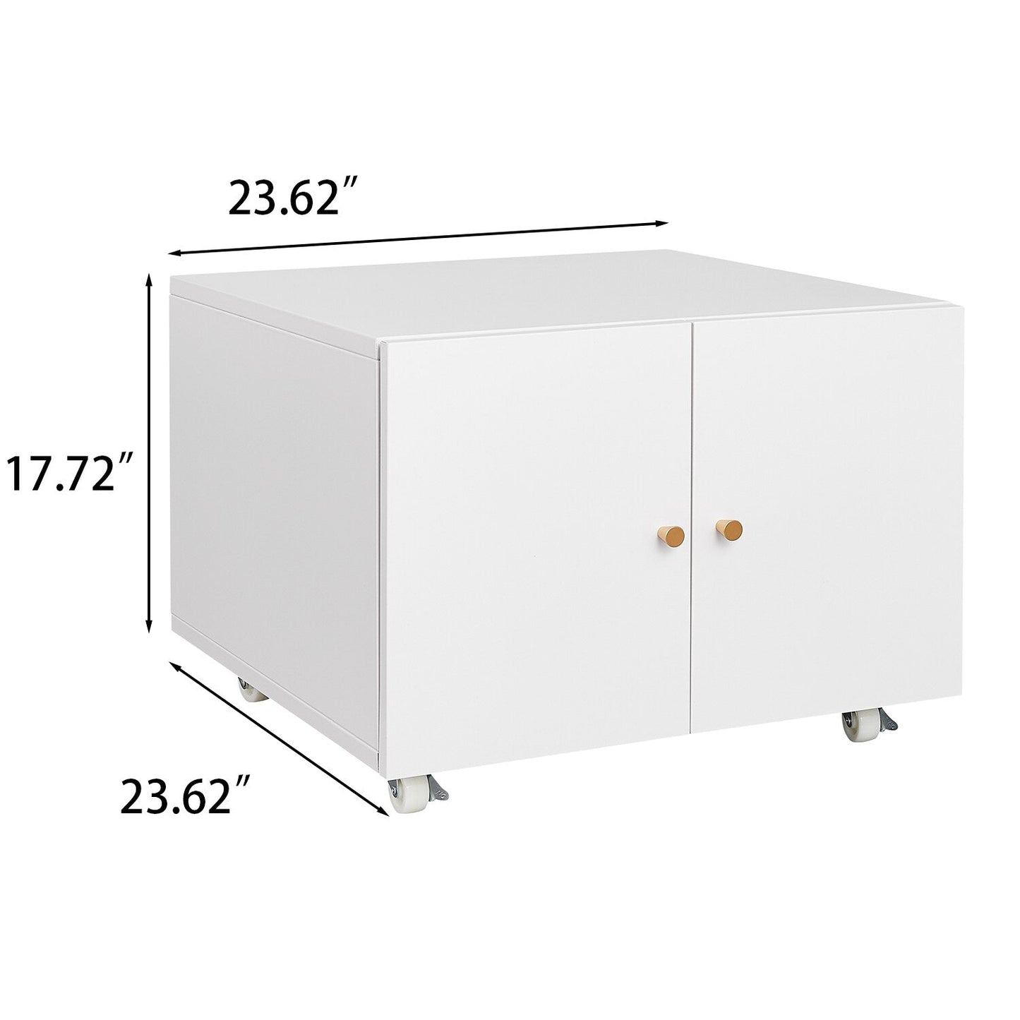 Flynama White 23.62-in File Cabinet