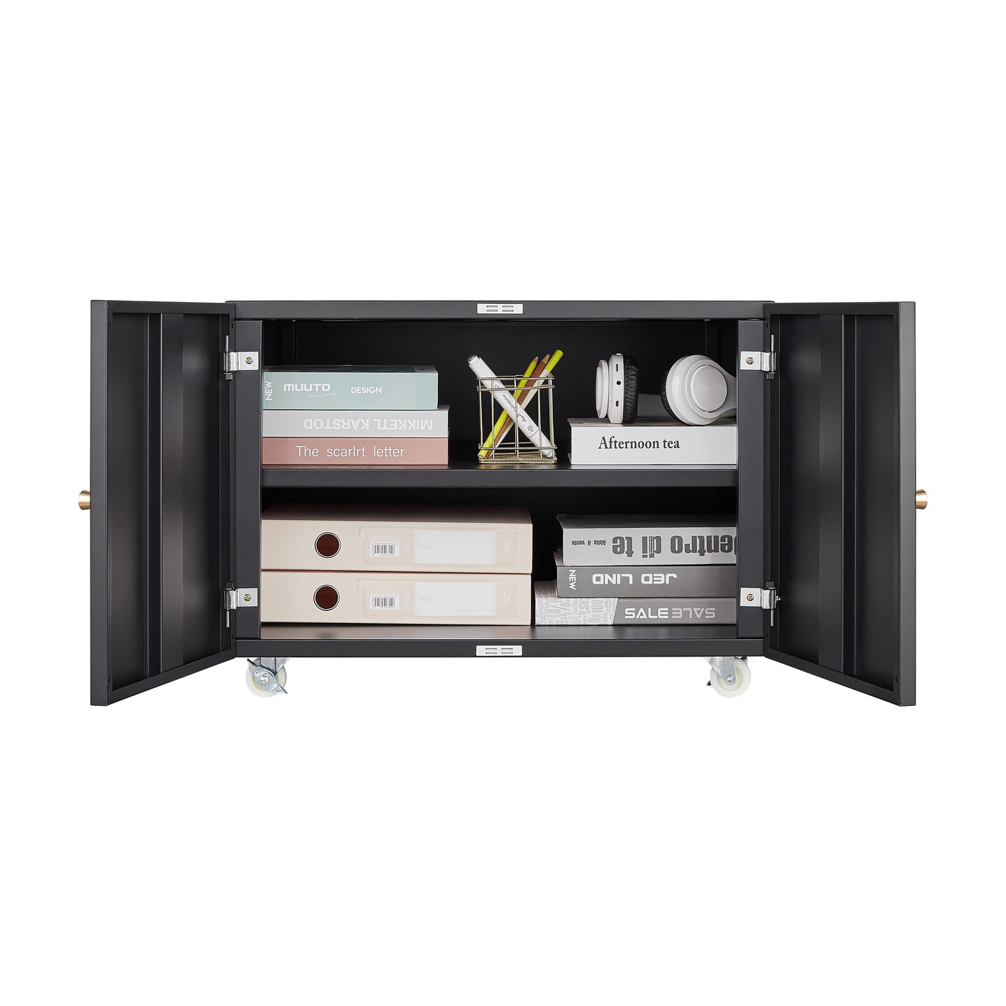 Flynama Black 23.62-in File Cabinet