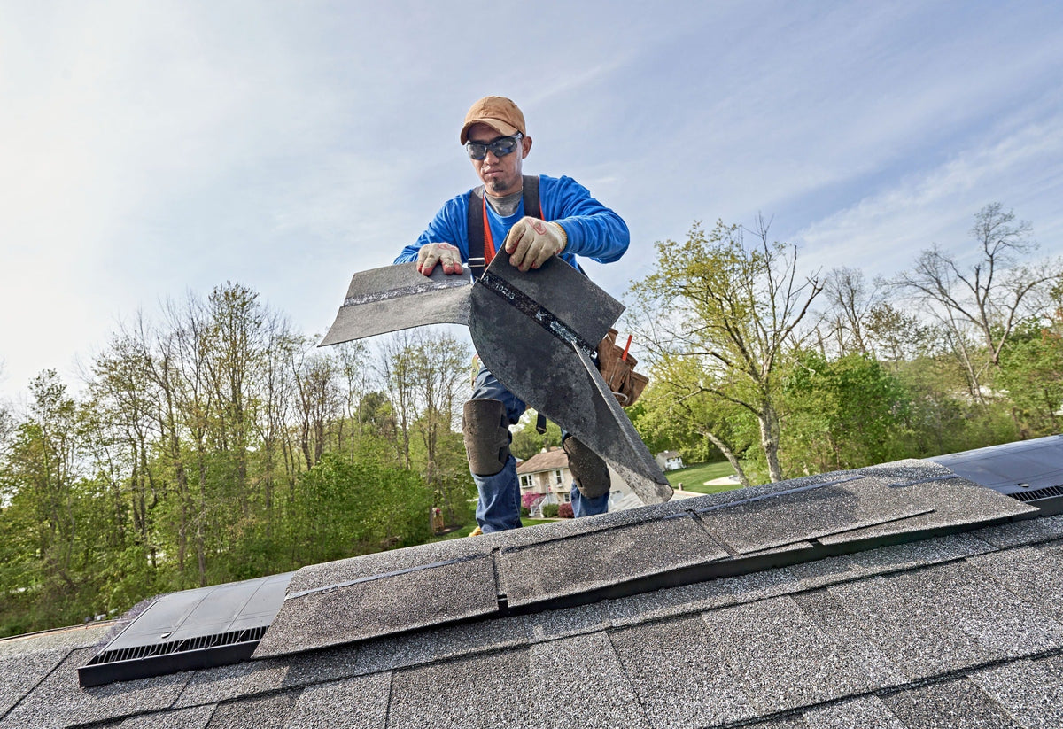GAF Seal-A-Ridge AS Charcoal Algae-Resistant Hip & Ridge Roof Shingles, 25 Linear Ft per Bundle