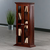 Winsome Wood Holden Walnut Transitional Wood Media Cabinet