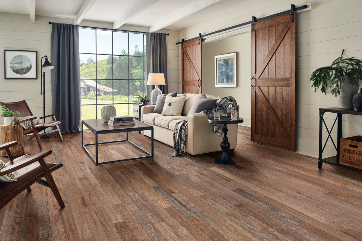 Bruce (Sample) Barnwood Living Monroe Oak Solid Wirebrushed Hardwood Flooring