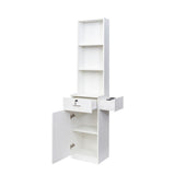 Mondawe 15.67-in W x 70.87-in H Mdf White Freestanding Utility Storage Cabinet