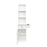 Mondawe 15.67-in W x 70.87-in H Mdf White Freestanding Utility Storage Cabinet