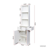 Mondawe 15.67-in W x 70.87-in H Mdf White Freestanding Utility Storage Cabinet