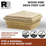 RELIABILT 6-in x 6-in Wood Pine Deck Post Cap