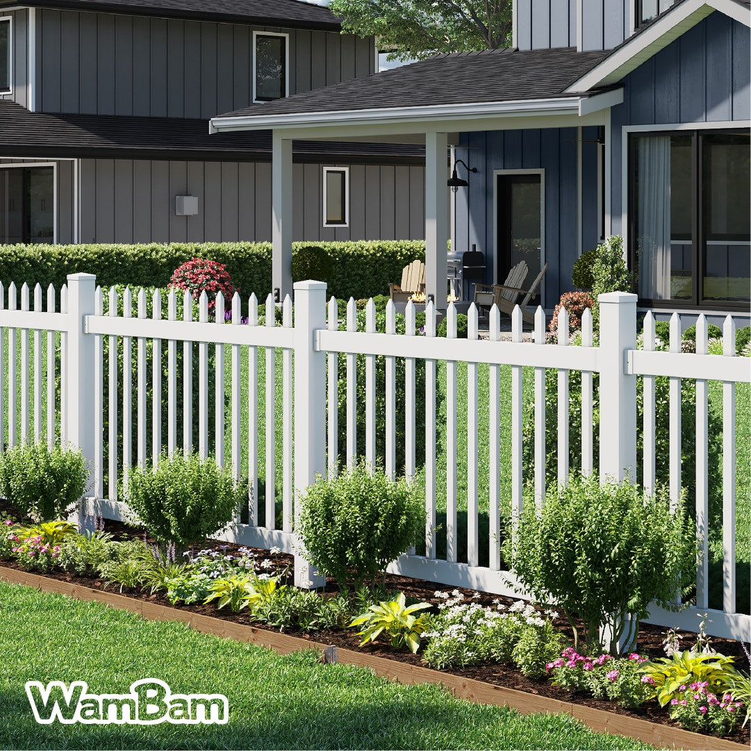 WamBam Fence 4-ft H x 6-ft W Privacy Vinyl Flat-top Fence Panel No Dig (Unassembled)