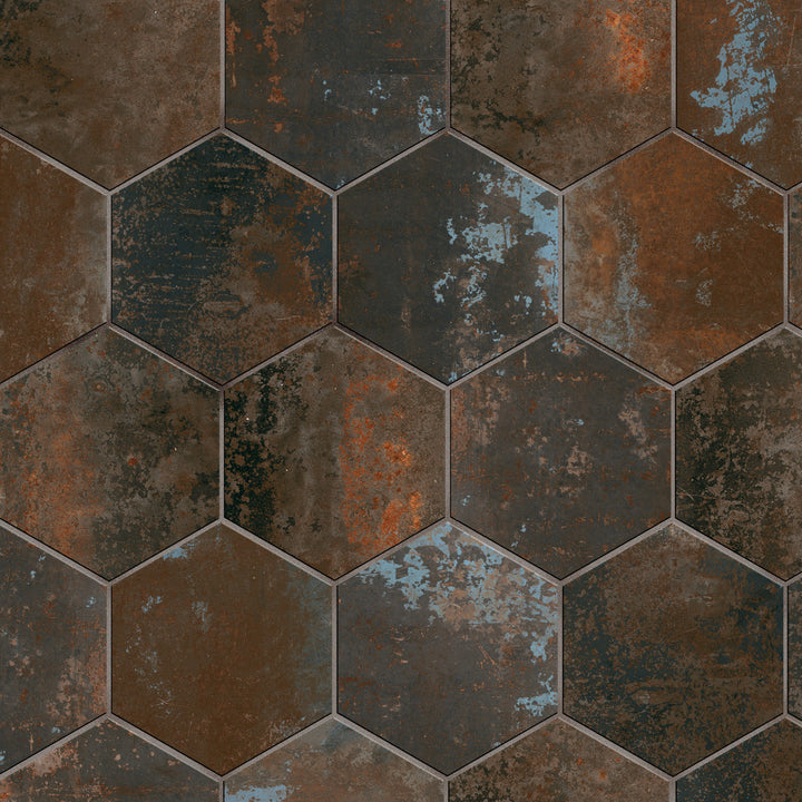 Affinity Tile Polaris Hex Mix 9-in x 10-in Multi-finish Porcelain Hexagon Floor and Wall Tile product image