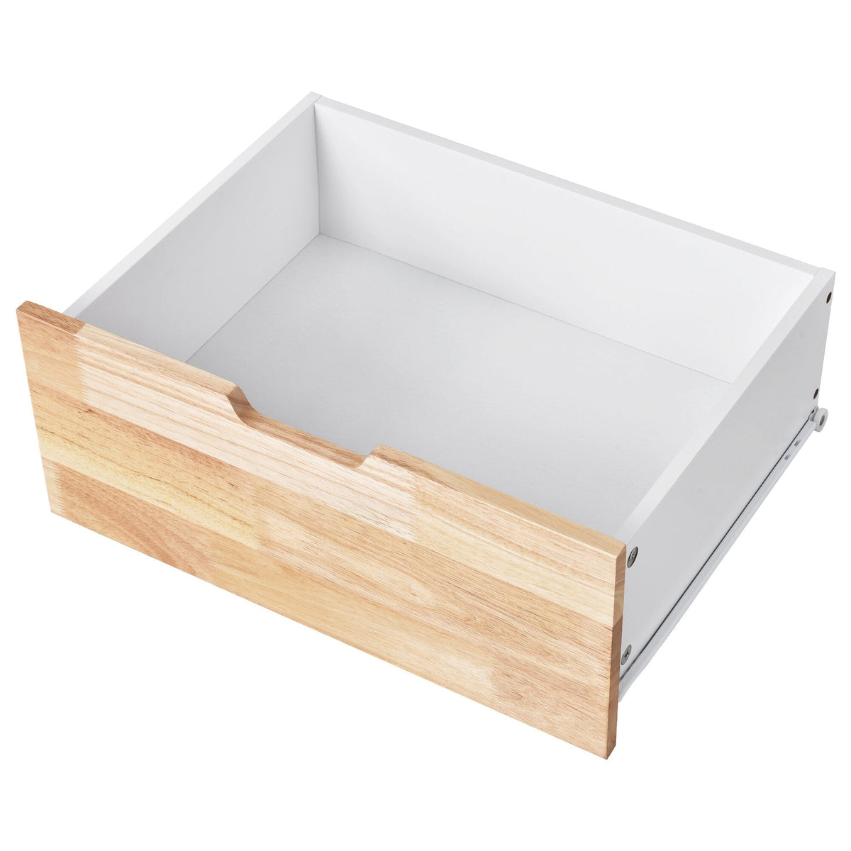 Bybafun White Mdf Base with Wood Top Rolling Kitchen Cart (21.7-in x 43.3-in x 35.6-in)