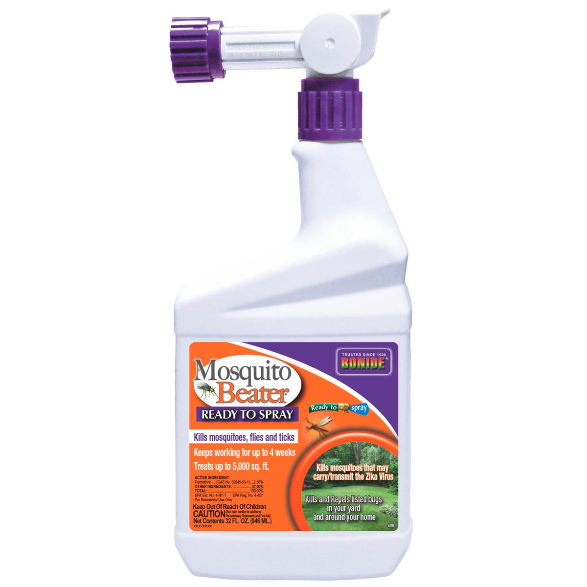 Bonide Mosquito Beater Ready-to-Spray Liquid Insect Killer, 32 oz
