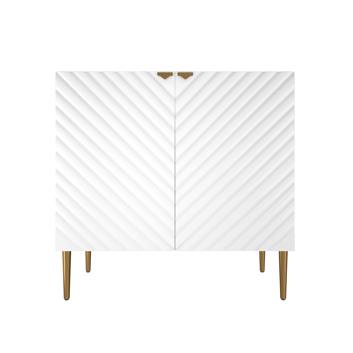GZMR 15.75-in W x 31-in H Mdf White Freestanding Utility Storage Cabinet